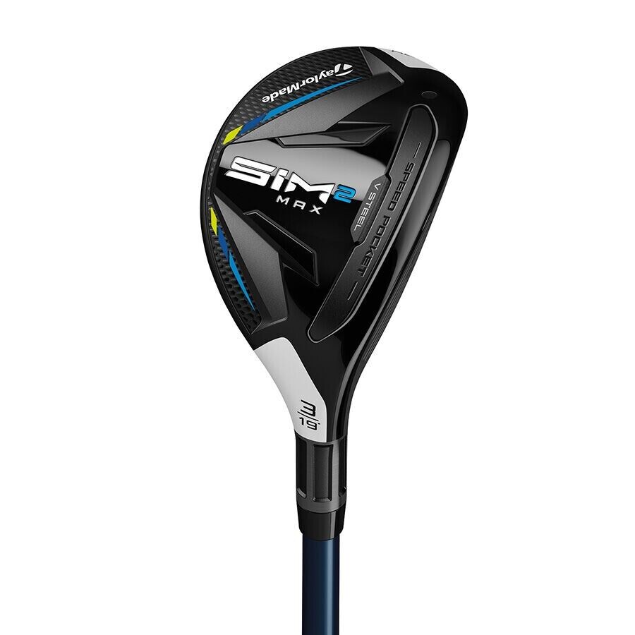 TaylorMade SIM 2 MAX Rescue 3 Hybrid - Right Handed - HZRDUS 90g Smoke Black RDX